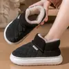 Zapatos de algodón antideslizantes de suela gruesa para mujer, resistentes al desgaste, para el hogar, cálidos, con bolsa de terciopelo y zapatos de algodón, venta al por mayor, invierno 2024