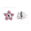 Brinco Stud Flor de Cinco Pétalas 4,5mm Super Brilhante em Liga de Titânio F136 Rosca Interna Labret Piercing na Língua Piercing no Nariz Acessórios para Piercing DIY