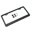 Suporte de Placa de Carro de Liga de Alumínio Metálico Padrão Americano Suporte de Placa de Licença Moldura de Placa de Licença Suprimentos para Carros Modificados Moldura de Placa