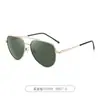 3028 Óculos de Sol Novos Óculos de Sol com Armação Grande Anti-UV Moda Masculina Metal Espelho Sapo Óculos Retrô Atacado