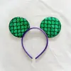 Diadema de Vestir Tema Sirena Perla Concha Lazo de Mickey Orejas Lentejuelas Festivas Accesorios para el Cabello Transfronterizos