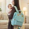Bolsa Maternidade e Bebê com Grande Capacidade, Mochila Nova Estilosa, Compartimento Traseiro Conveniente para Mamadeiras, Bolsa Térmica para Mamãe, Bolsa de Viagem Noturna