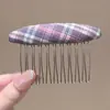 Peine para Flequillo, Peine Inverso, Pinza para el Cabello Sin Costuras, Estilo Simple y de Alta Gama, Pinza para el Cabello para la Parte Superior y Trasera de la Cabeza, Pasador, Accesorio para el Cabello