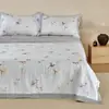 Modelo Nuevo 2026 Colcha de Verano de Seda Anxin Tencel, Colcha Refrescante de Verano, Colcha para Aire Acondicionado Juego de Cuatro Piezas