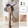 Meias pretas femininas primavera e verão ultrafinas anti-gancho seda preta finas cor da pele collants nude 0D cintura alta seda preta atacado