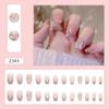 Doce e gentil branco doce menina Nail Art Nail Patch Terminado Advanced Sense Fake Nail Removível Wearable