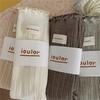 IOULOR, nuevos calcetines Maillard de madera para otoño e invierno, calcetines japoneses para mujer, calcetines dulces de color sólido hasta media pantorrilla, venta al por mayor