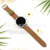 Adecuado para Samsung Galaxy Watch 46mm Correa de Cuero Color Verde Estampado de Palma con Hebilla de Corazón