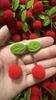 Bola de Pelo de Mirto de Alta Elasticidad de 2 cm, Lazo Pequeño, Bola de Cereza Roja, Accesorios de Ropa DIY