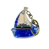 Figurita de Acrílico Rellena de Aceite Oceánica Titanic Velero Botella de Arena Movediza Adorno de Escritorio Decoración Pequeña Regalo de Temporada de Graduación
