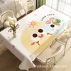Mantel de Dopamina Impermeable a Prueba de Aceite Lavable Sin Lavado Aislamiento Térmico Anti-Escaldaduras Mantel de Dibujos Animados Rectangular Lujo Ligero Mantel de Mesa de Alta Gama
