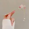 Novo grampo de cabelo com borla estilo chinês super fada estilo antigo acessórios de cabelo Hanfu grampo de madeira temperamento senso de alta qualidade grampo balançante clipe de cabelo acessório de cabeça