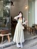 Vestido strapless bordado estilo primer amor, con viento suave, que cubre el abdomen y te hace ver más delgada, vestido floral de verano para mujeres petite