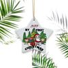 Colgante Cerámico Navideño 2024 Transfronterizo Amazon Colgante Redondo para Colgar Adornos para Árbol de Navidad DIY Accesorios