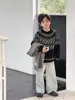 Pantalones Largos Gruesos Duraderos Estilo Vintage Aimo Beibei para Niños Invierno 2025 Niños y Niñas Vaqueros Cálidos de Pierna Recta Forrados de Polar Modernos