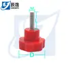 Acero Inoxidable 304 Perilla Roja de Siete Estrellas Mango de Baquelita Flor de Ciruelo Tornillo de Apriete Manual Mango Mecánico M45M68M1012