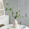 Planta Nandina Aterrizaje Planta en Maceta Interior Grande Biónica Verde Adornos Sala de Estar Lujo Ligero Flor Decorativa Árbol Falso