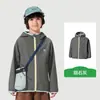 Chaqueta softshell suave KK Tree para niños, cortavientos con forro polar para niños, abrigo con capucha impermeable y a prueba de viento para exteriores para niñas, nuevo modelo 2026