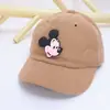 Gorra de pico de pato para bebé de 1 a 3 años, sombrero de pana, diseño de dibujos animados, nuevo estilo otoño/invierno, gorra de béisbol infantil coreana, marca de moda, para exportación
