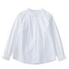 Camisa para Mujer con Cuello Alto, Borde de Hongo, Puño de Encaje, Diseño Chino Nuevo, Estilo Literario Japonés
