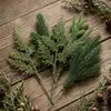 Plantas artificiales, varios tipos de agujas de pino, decoraciones de Navidad, accesorios para plantas, guirnaldas decorativas navideñas, plantas verdes artificiales de plástico