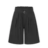 Pantalones Cortos de Kendo con Cinta Estilo Old Money Americano para Hombre, Nuevo Modelo de Verano, Sensación de Alta Gama, Pantalones Anchos Casuales Versátiles de Tres Cuartos
