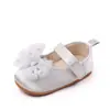 Sair Sapatos Elegantes de Princesa Laço de Pérola Sapatos de Bebê Sola de Borracha Antiderrapante Sapatos de Criança Novo Primavera e Verão
