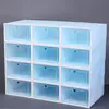 Caixas de Armazenamento Visuais Transfronteiriças, Caixas de Sapato Estilo Simples, Venda Direta de Fabricantes, Armários Organizadores de Sapato de Plástico, Caixas de Exposição Atacado