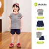 Dudujia Conjunto de Verano para Bebé Chaleco y Shorts Traje Delgado para Bebé Conjunto de Dos Piezas de Verano para Niños Camiseta para Niños Ropa para Niños