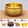 [Ventas Directas de Fábrica] Cuenco del Tesoro Ruyi Auspicioso de Latón, Relieve Estilo Chino, para el Hogar, Sala de Estar u Oficina - una Pieza Decorativa para Atraer Riqueza