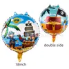 Balão de Filme de Alumínio Formato Capitão Tubarão Novos Piratas do Caribe Transfronteiriço Adereços para Fotos Decoração de Festa de Aniversário Bola