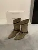 Botas de mujer, nueva colección de otoño 2026, con hebilla de cinturón, diseño versátil, punta cuadrada, tacón grueso, estilo retro y un toque de la estética "Mellard", botines estilo Western