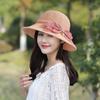 Chapéu Chapéu de Palha de Verão Feminino Chapéu de Sol Chapéu Pequeno Fresco Estilo Coreano Chapéu Balde Moda Chapéu de Sol Feminino Chapéu de Sol para Praia