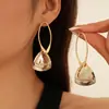 Pendientes Europeos y Americanos Transfronterizos Exagerados Largos de Flor Lentejuela Borla Lujo Accesible Pendientes de Gama Alta Moda Pendientes Nuevos para Mujeres
