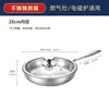 Sartén de Acero Inoxidable de Tres Capas 304 Sartén Antiadherente para Tortitas, Huevos, Bistec y Salteados