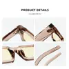 Amazon Transfronterizo Moderno de Moda Estilo Callejero Gafas de Sol Cuadradas Moda Retro Gafas de Sol Anti-UV Venta al por Mayor