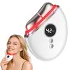 Tabla Gua Sha Eléctrica Transfronteriza, Dispositivo Facial Gua Sha con Luz Roja y Azul y Compresa Caliente, Masajeador Vibratorio de Introducción de Aceite Esencial con Microcorriente