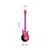 Colher de Guitarra Criativa Transfronteiriça em Aço Inoxidável 304, Colher de Sobremesa Musical Instrumento Baixo da Moda, Colher para Mexer Café, Atacado do Fabricante
