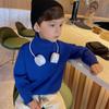 [en stock Suéter para Niños y Niñas Otoño e Invierno Camisa Base Interior Color Sólido Imitación de Visón Cuello Alto Una Pieza Terciopelo Cálido Tejido