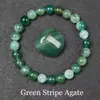 Pulsera Popular Transfronteriza Temu Xiyin Tk con Cuentas Hecha de Aventurina Verde Ojo de Tigre Pulsera Elástica Hecha a Mano
