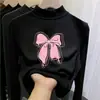 Nova camada de base térmica da moda e tendência outono/inverno para crianças, gola alta meia-manga para meninas, top quente e casual para crianças mais velhas