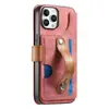 Adecuado para Apple 17 Pulsera Retro Modelo con Ranura para Tarjeta Funda para Teléfono con Ranura para Tarjeta iPhone 16E/15 Pro Max