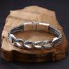 Pulseira de prata esterlina 925 por atacado Seiko com costura de corrente, pulseira dominadora, tendência tailandesa, joias antigas retrô de prata