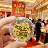 Shuibei Mismo Estilo Oro Puro 999 Pegatina de Teléfono de Oro 2mg Tesoro Pequeño Regalo para Atraer Riqueza Pegatina de Tarjeta de Oro Venta al por Mayor