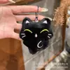 Nuevo Lindo Dibujo Animado Gatito Negro Peluche Llavero Muñeco Máquina Expendedora Pequeño Regalo para Mejores Amigos y Estudiantes