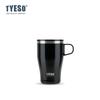 Tyeso Nueva Taza con Asa Taza para Hogar Oficina Aislada Acero Inoxidable Taza de Café de Escritorio