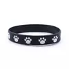 Pulseira de Garra de Gato Transfronteiriça pulseira de pegadas pulseira de atividade de festival de animais preto e branco com Pulseira de Garra de Gato pulseira de silicone