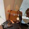 Bolsa Caja Estilo Coreano Nicho Retro Gamuza Mate Bolso de Mano Bolso Tote Pequeño para el Trabajo Viaje Diario Bolso Cruzado para Mujer