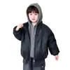 Ropa de Invierno para Niños Chaqueta con Forro Polar Chaqueta de Cuero 2026 Nueva Chaqueta Gruesa de Algodón para Niño Abrigo de Algodón Cálido para Bebé