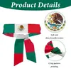 Diademas Día de la Independencia Bandera de México Diadema Elástica para Hombres Eventos Deportivos Diadema Ancha Cruzada Absorción de Sudor Accesorios para el Cabello